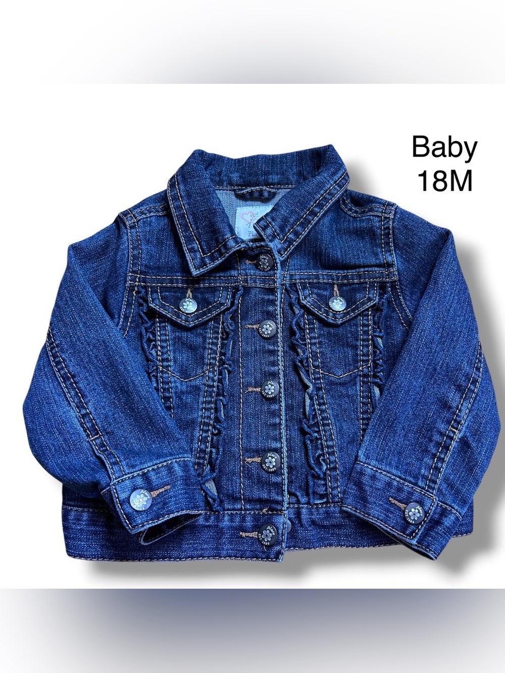 Dark Blue Denim Jacket size 18 months